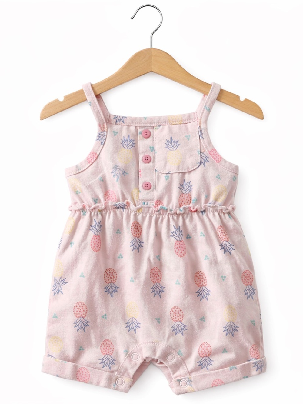 10/$15 Monkey Bars Pink Pineapple Romper Size 0-3